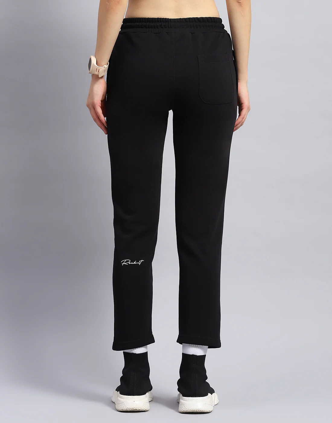 Rock.it Women Black Solid Regular Fit Lower - Image 5