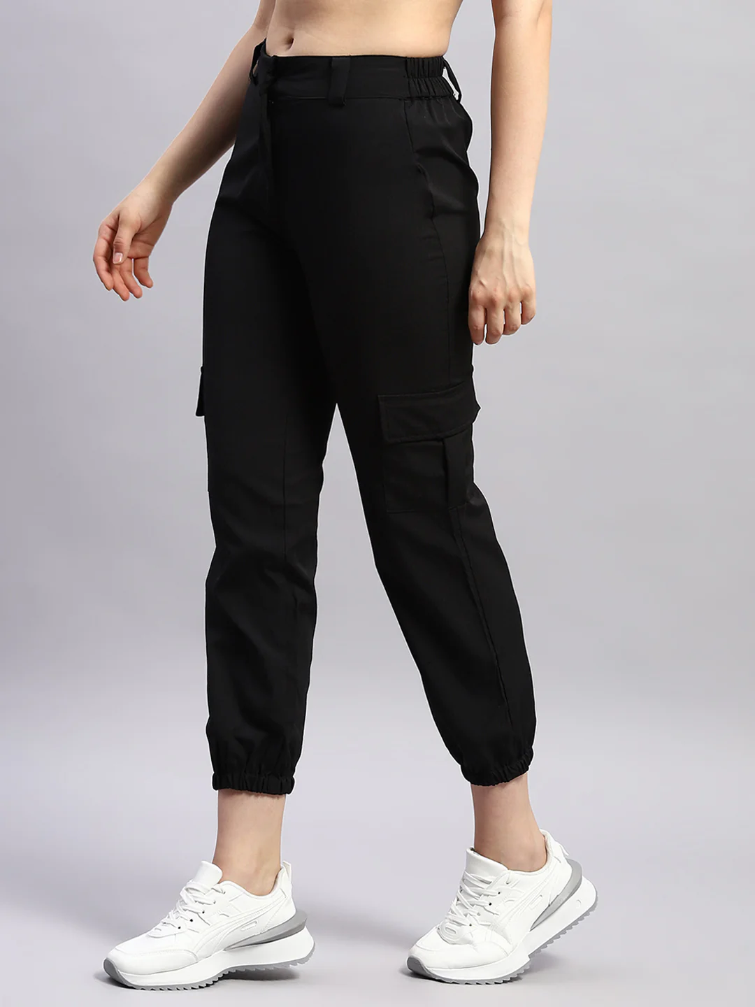 Rock.it Women Black Solid Regular Fit Lower - Image 3