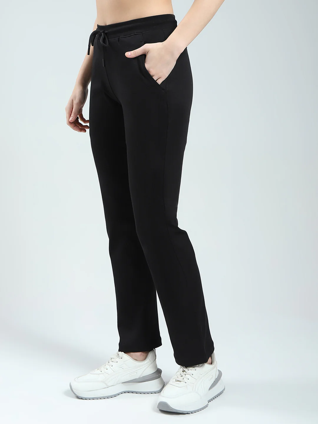 Rock.it Women Black Solid Regular Fit Lower - Image 3