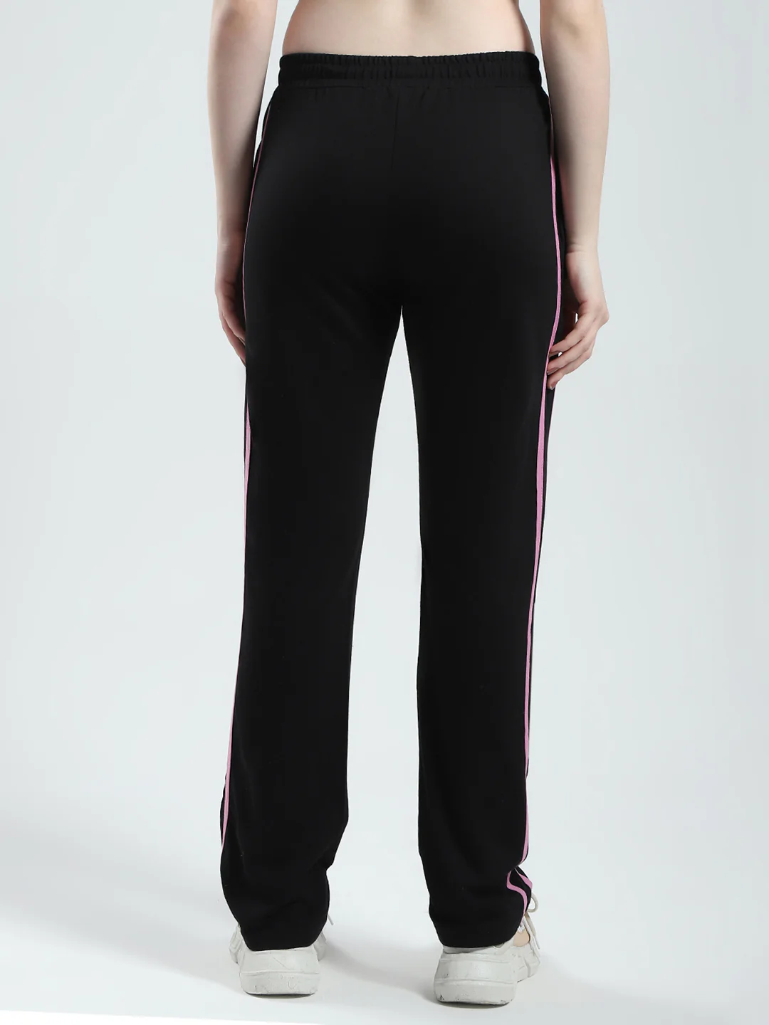 Women Black Solid Regular Fit Lower - Image 5
