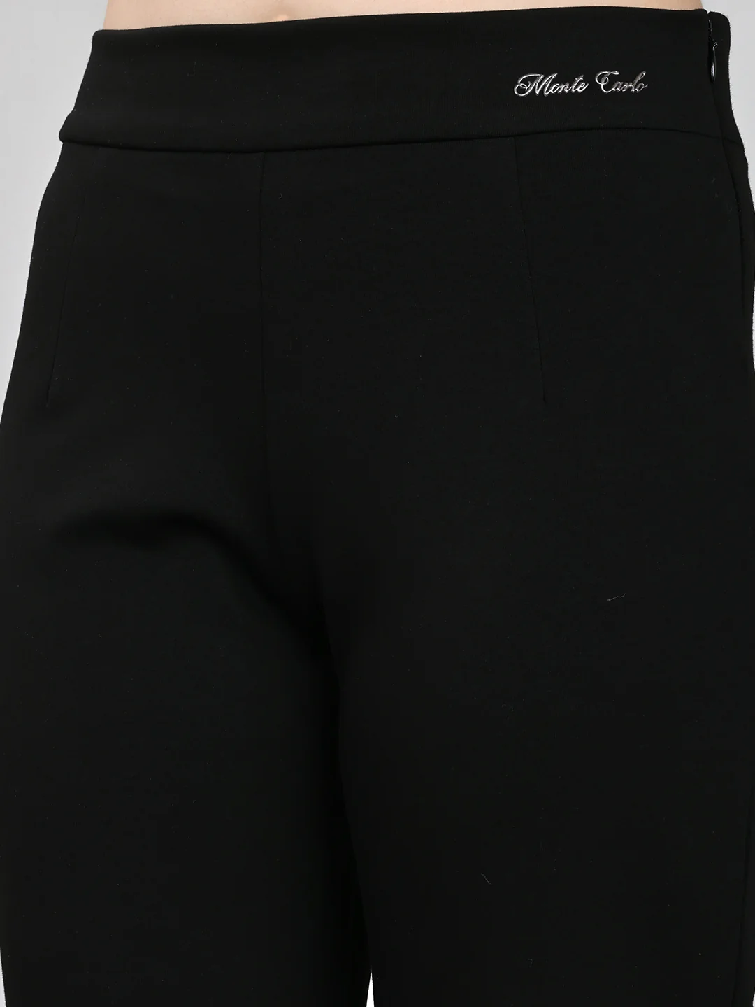 Women Black Solid Regular Fit Lower - Image 5
