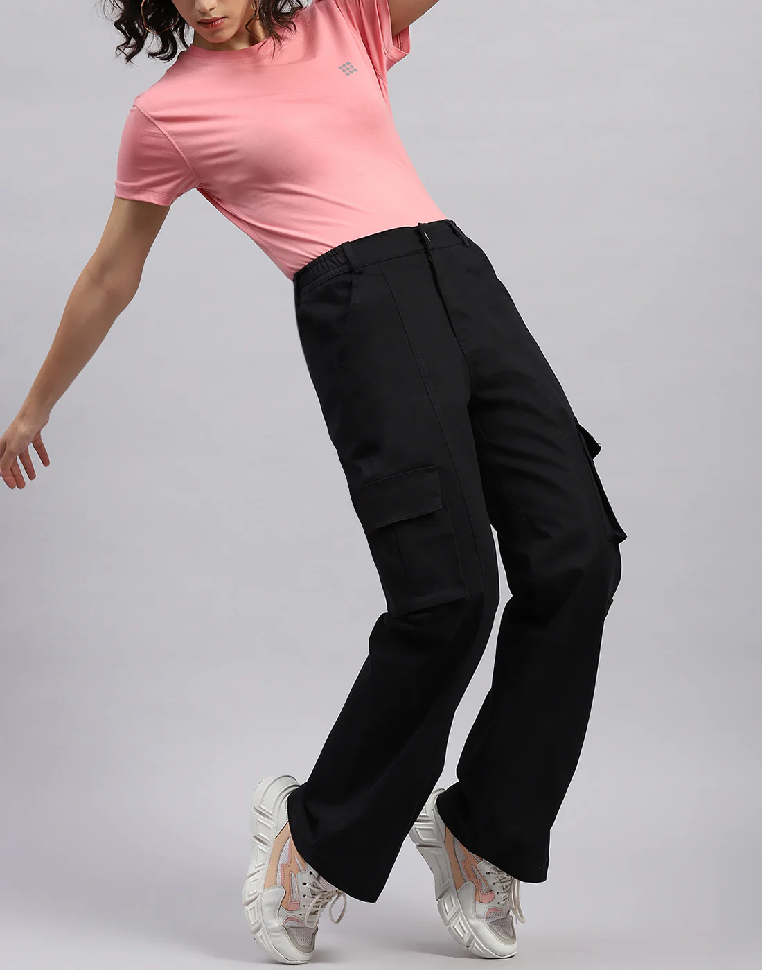 Rock.it Women Black Solid Regular Fit Trouser - Image 2
