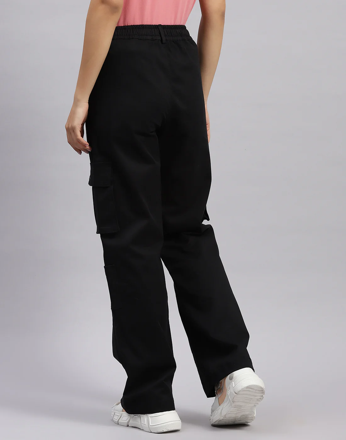 Rock.it Women Black Solid Regular Fit Trouser - Image 6
