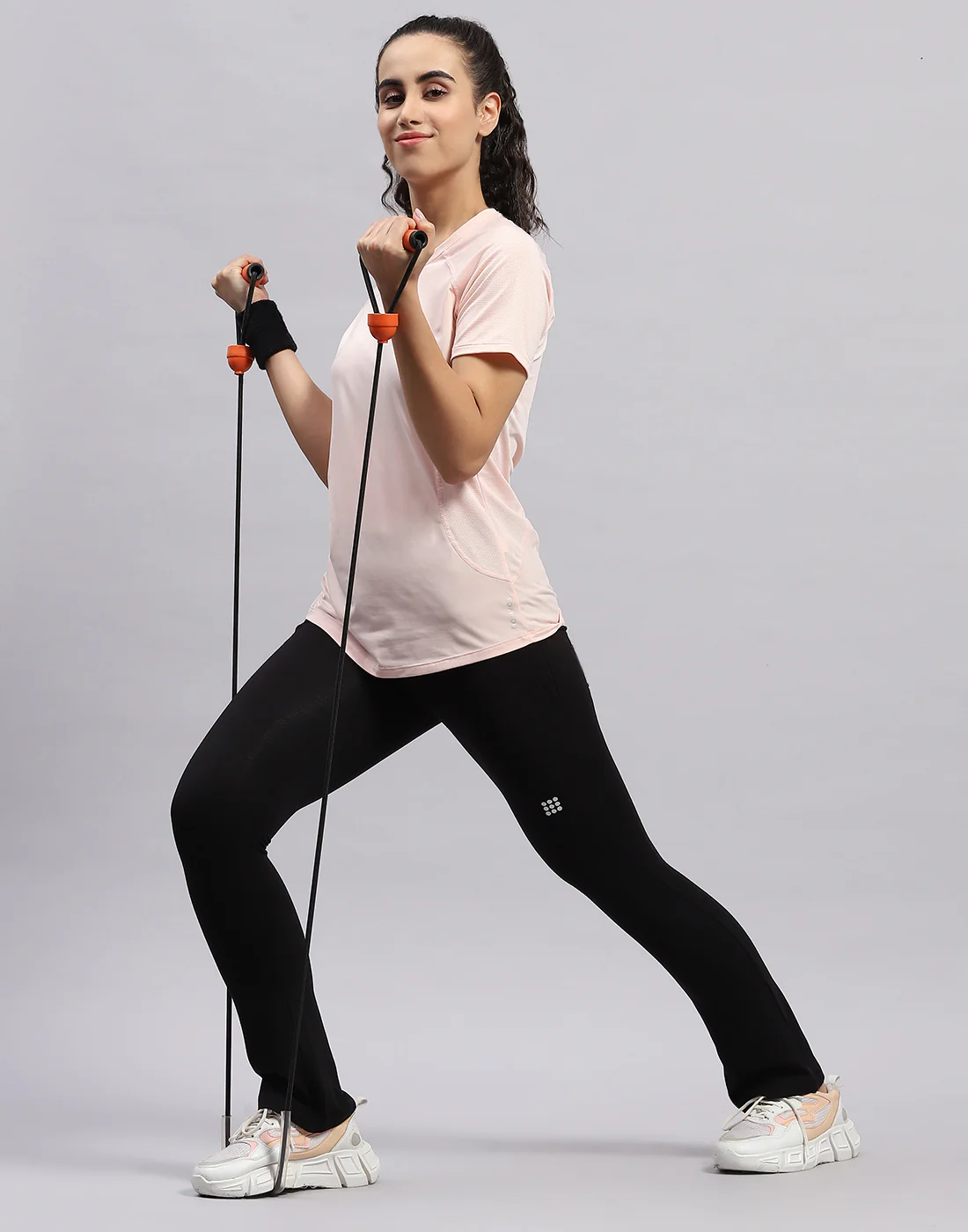 Rock.it Women Black Solid Regular Fit Yoga Pant - Image 2