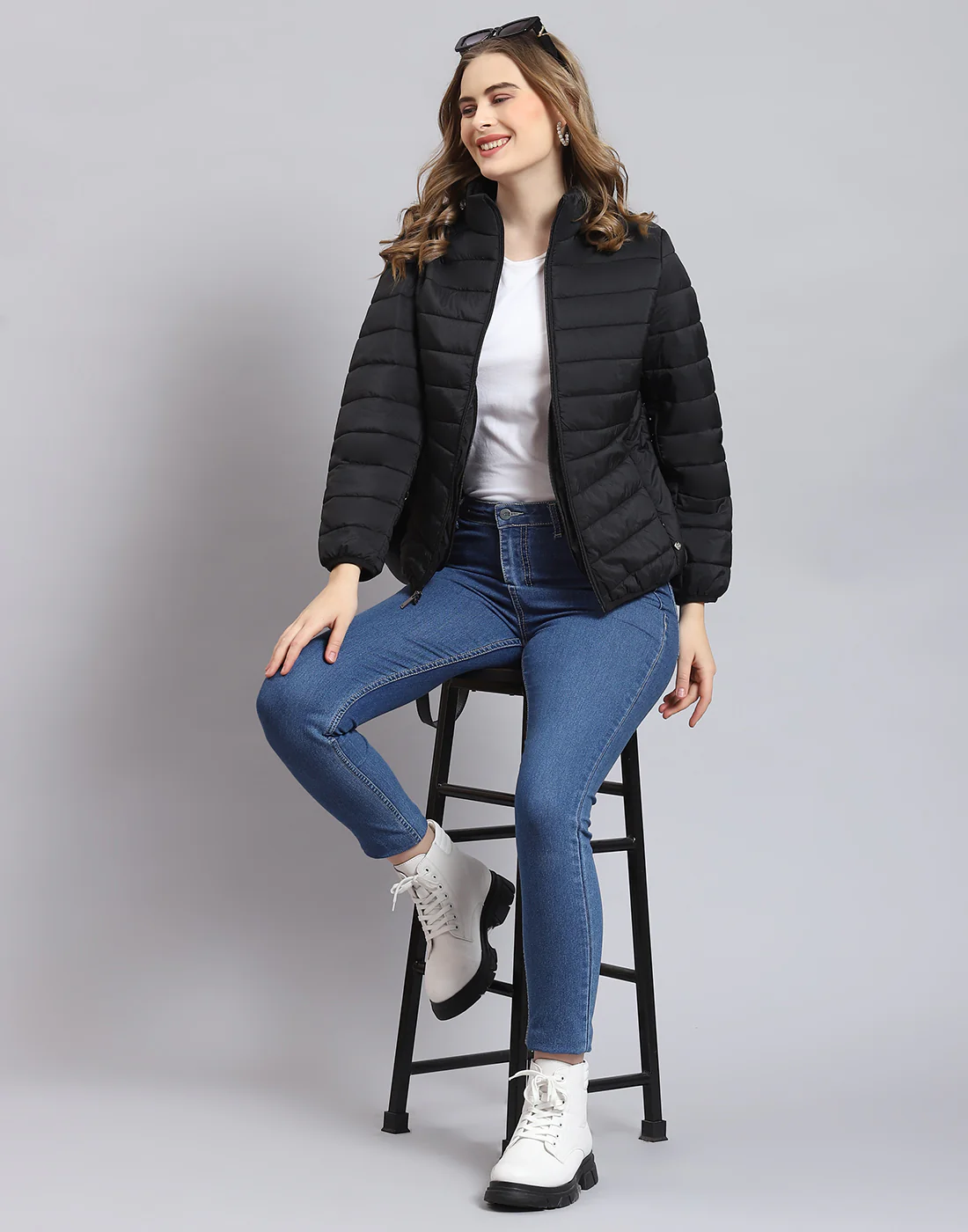 Pack it, style it, slay it, Women Black Packable Full Sleeve Jacket - Image 3