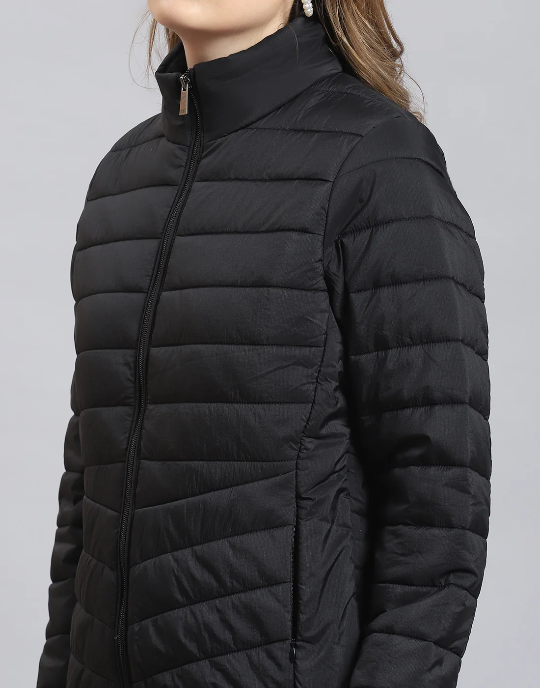Pack it, style it, slay it, Women Black Packable Full Sleeve Jacket - Image 7