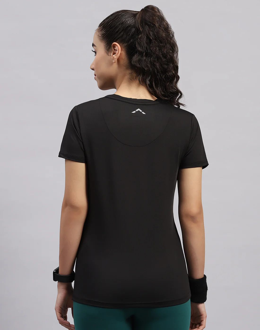Rock.it Women Black Solid V Neck Half Sleeve Top - Image 5