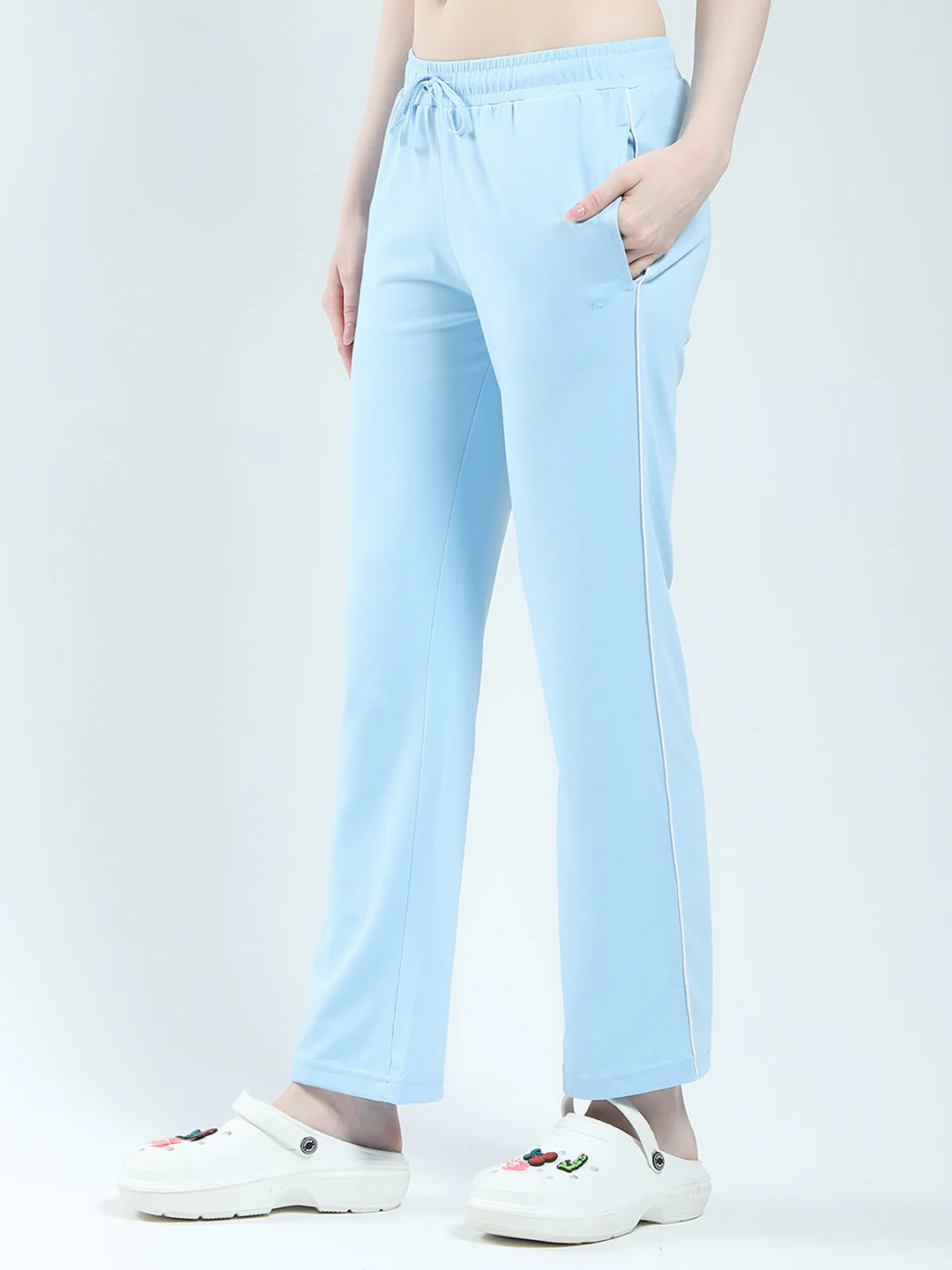 Women Blue Printed Round Neck Half Sleeve Combo Set - Image 9