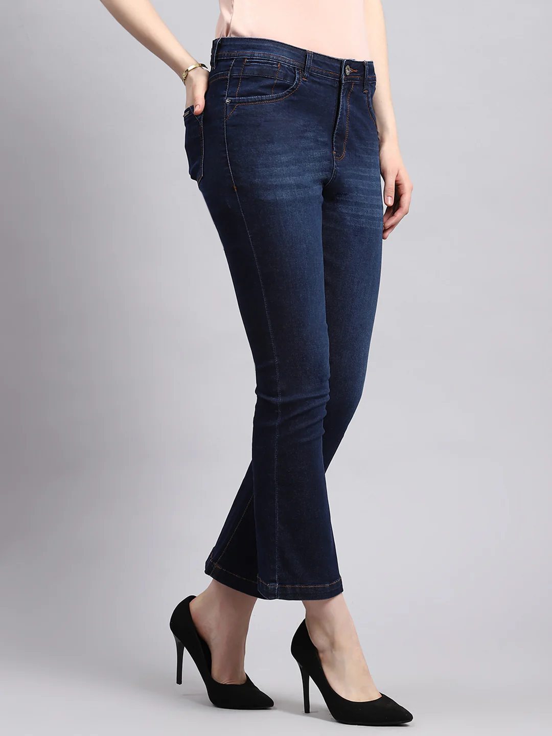 Women Blue Slim Fit Denim - Image 3