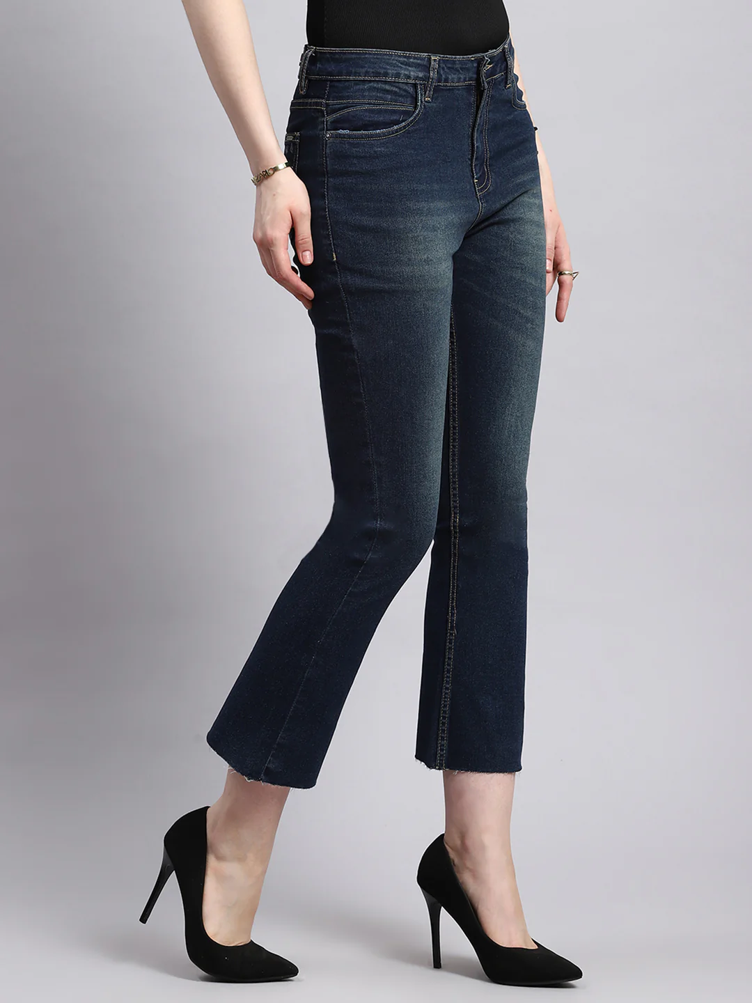 Women Blue Slim Fit Denim - Image 3