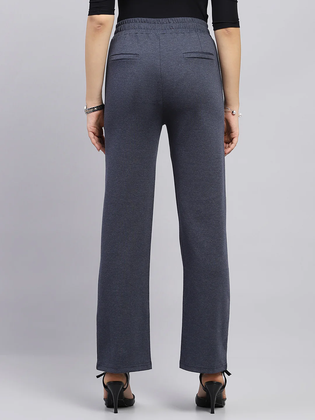 Women Blue Solid   Jegging - Image 5