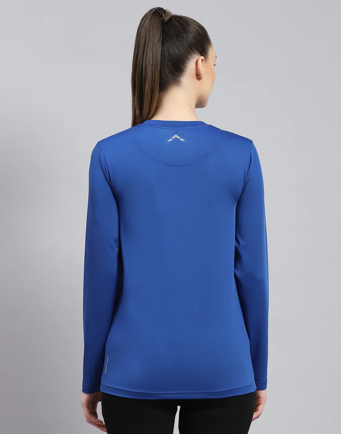 Rock.it Women Blue Solid Round Neck Full Sleeve Top - Image 6
