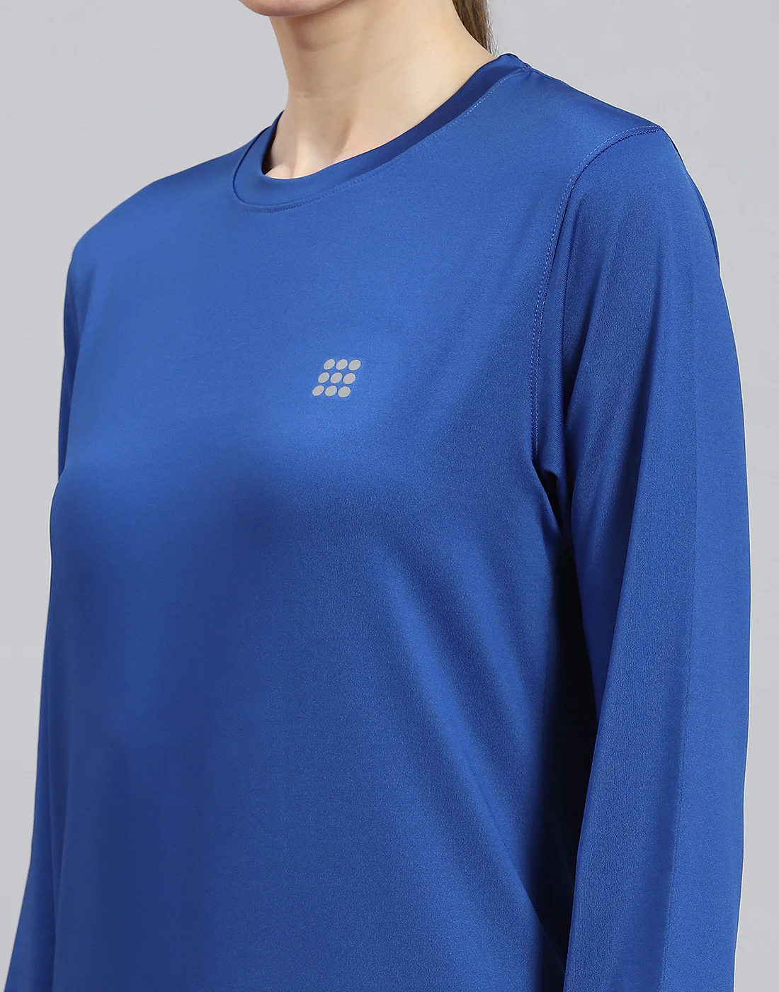 Rock.it Women Blue Solid Round Neck Full Sleeve Top - Image 7