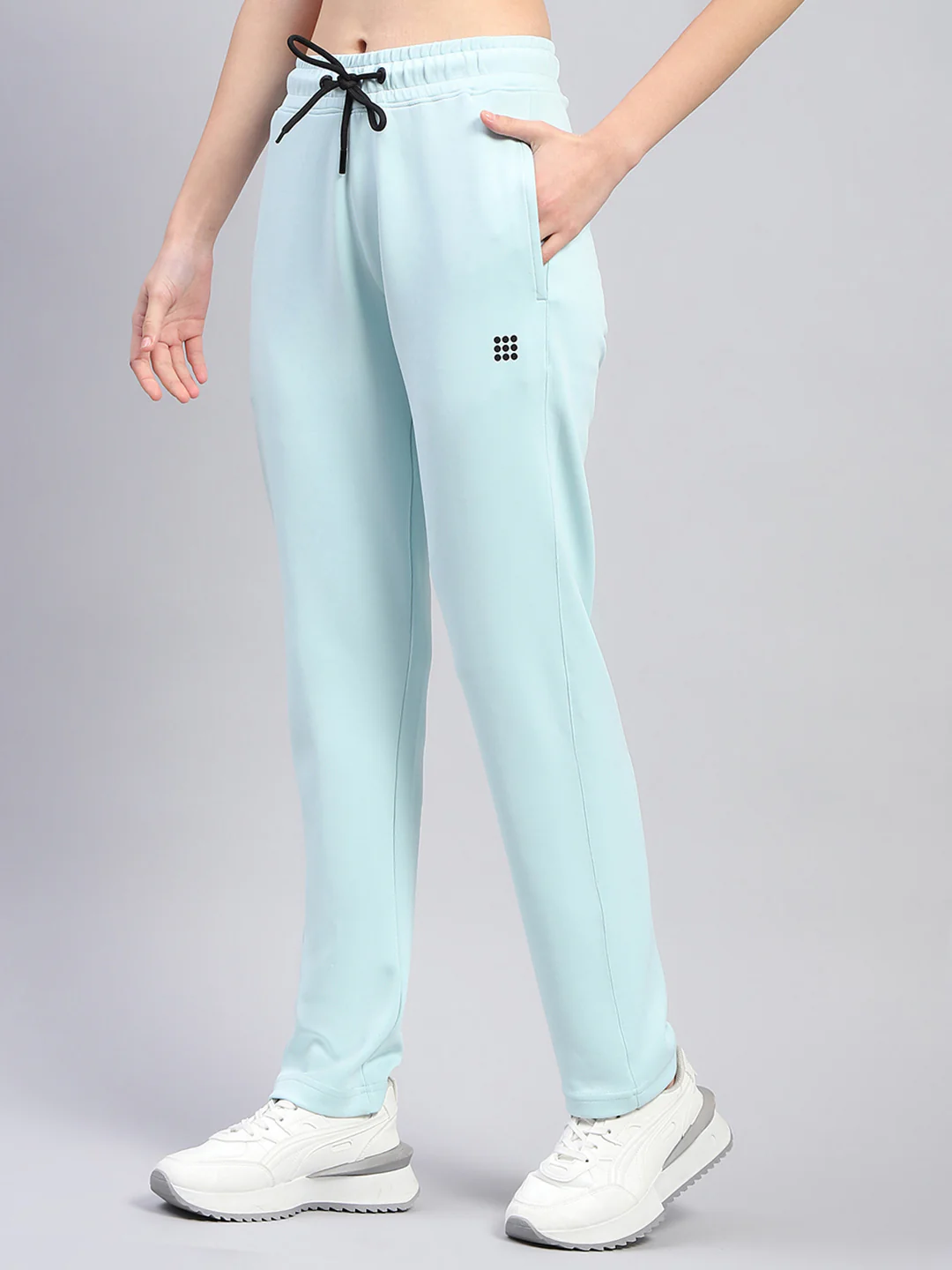 Rock.it Women Blue Solid Round Neck Full Sleeve Cords Set - Image 8