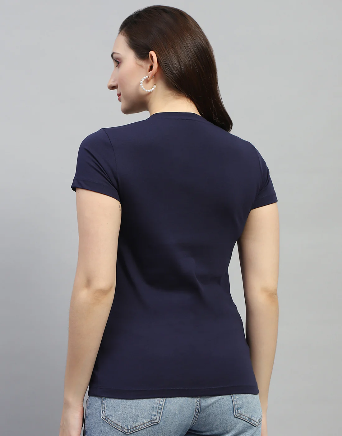Women Bluish Purple & Red Solid V Neck Half Sleeve Top (Pack of 2) - Image 9