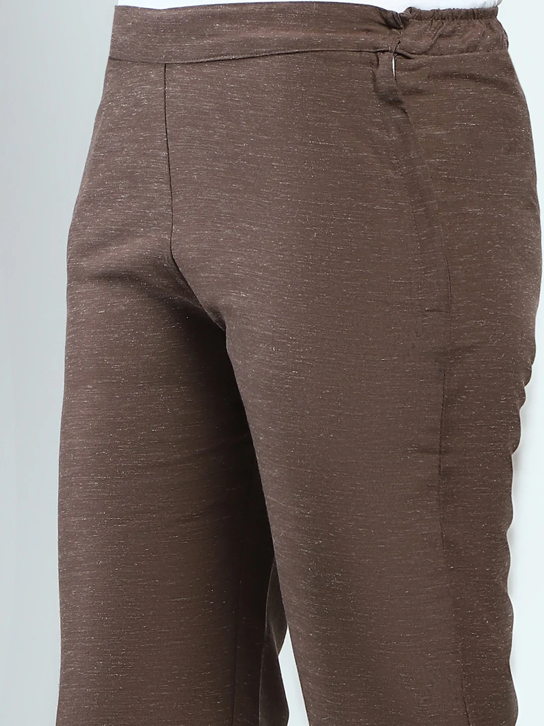 Women Brown Printed Round Neck 3/4th Sleeve Cords Set - Image 9
