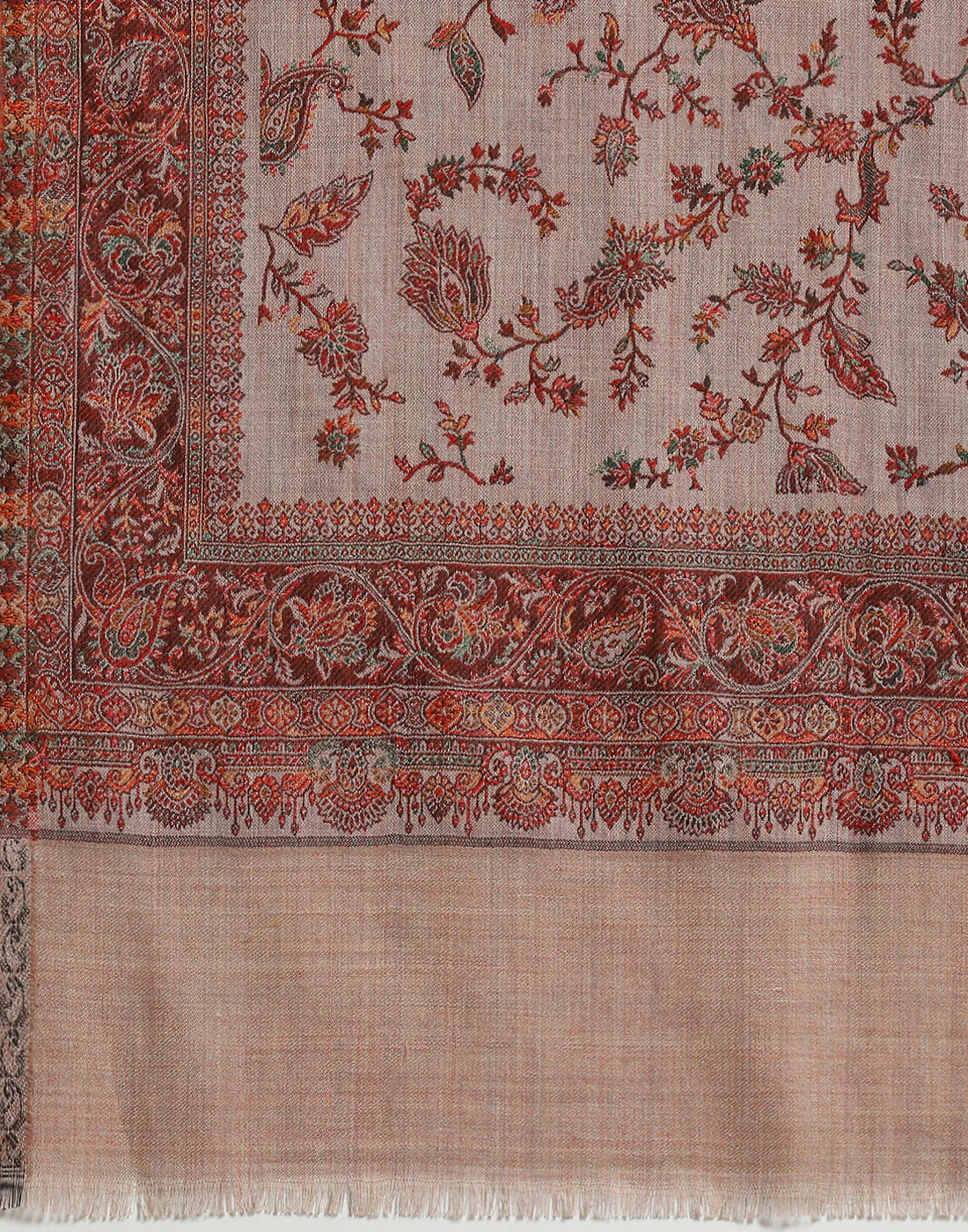 Women Brown Self Design Shawl - Image 7