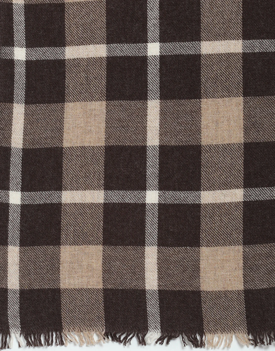 Women Brown Self Design Stole - Image 7