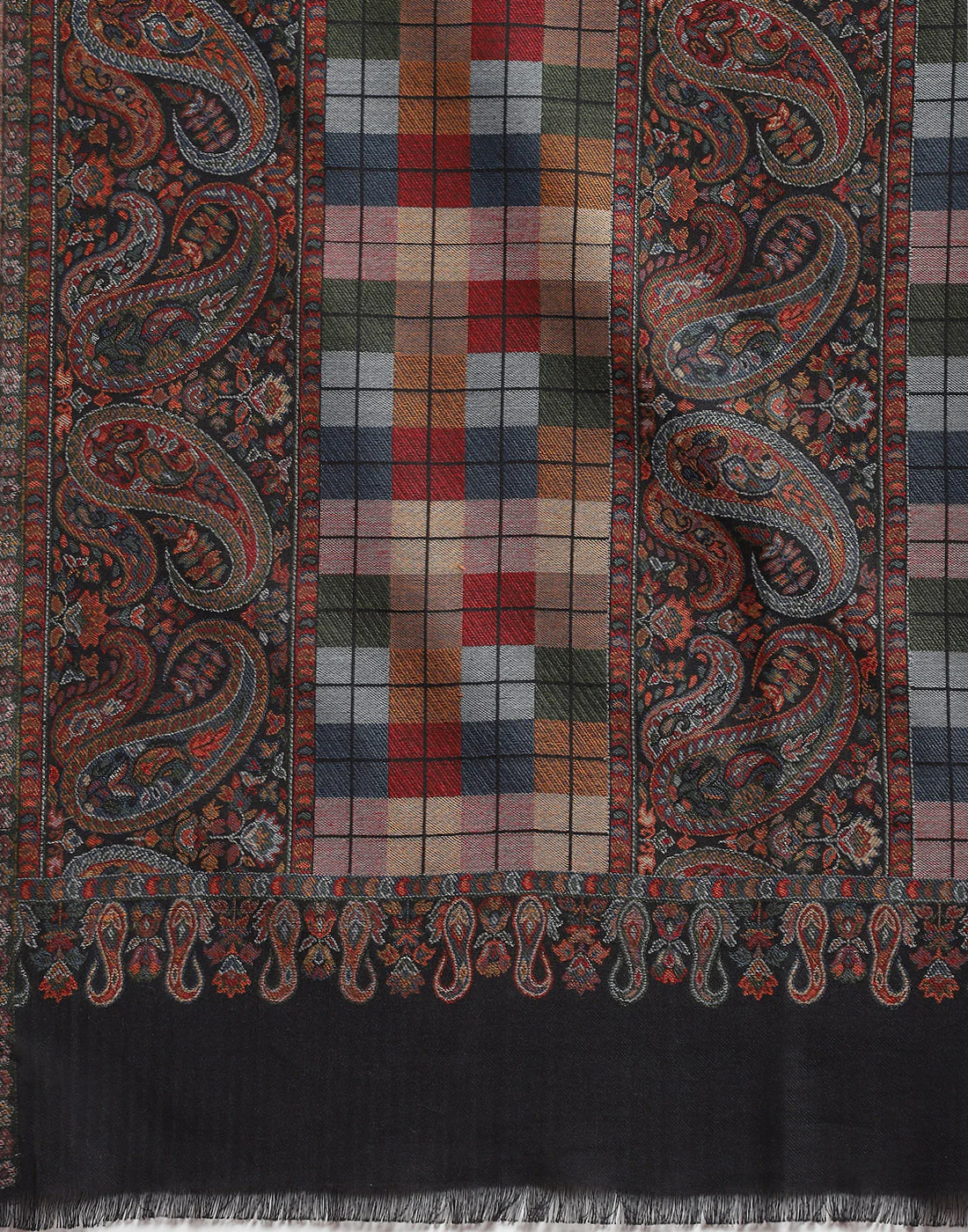 Women Brown Self Design Stole - Image 6