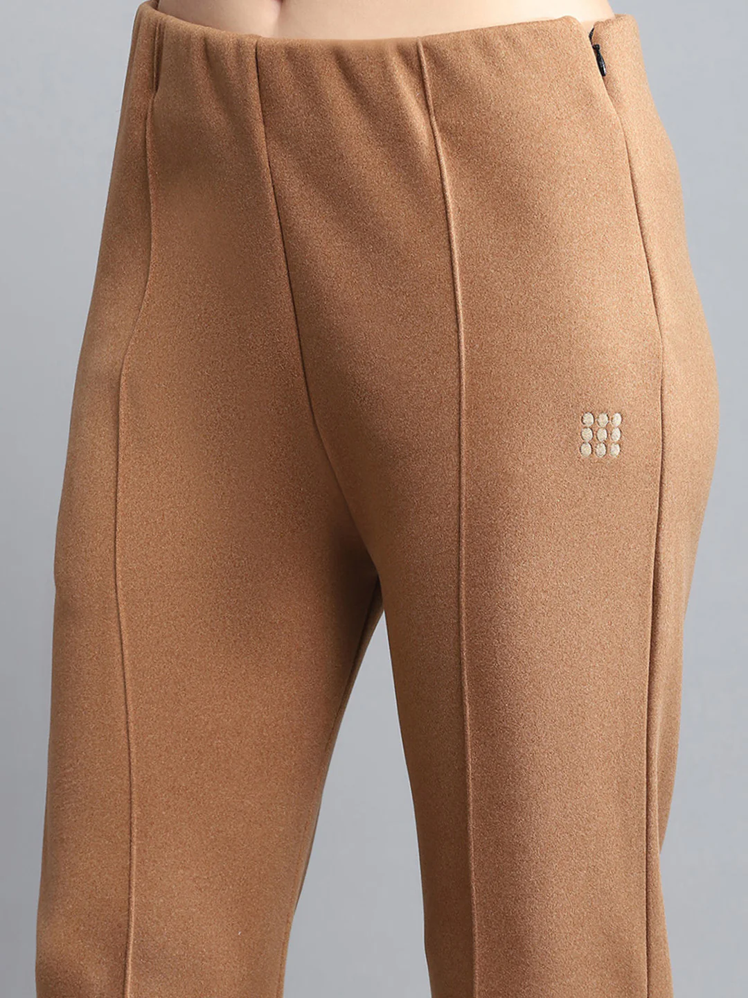 Rock.it Women Brown Solid Collar Full Sleeve Tracksuit - Image 9