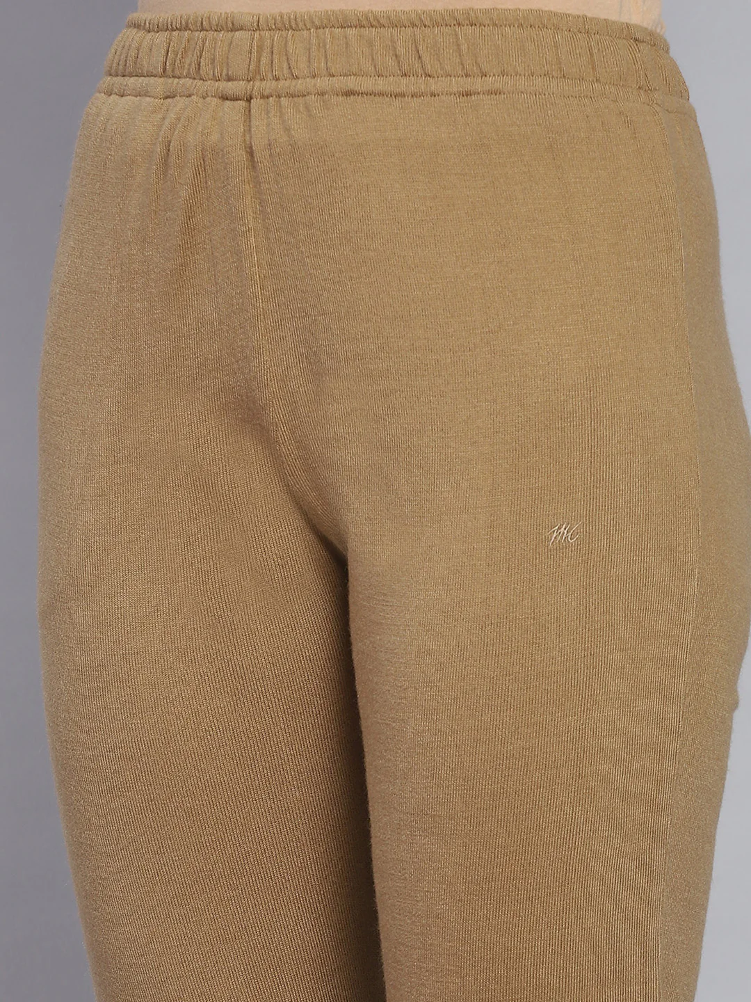 Women Brown Solid Regular Fit Winter Lowers - Image 6