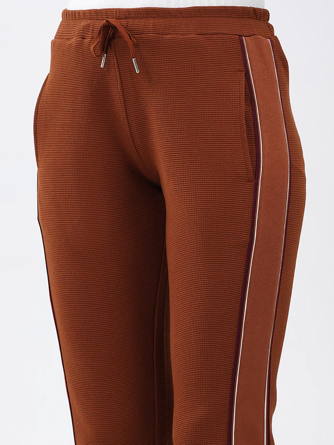 Women Brown Solid Regular Fit Winter Lower - Image 7