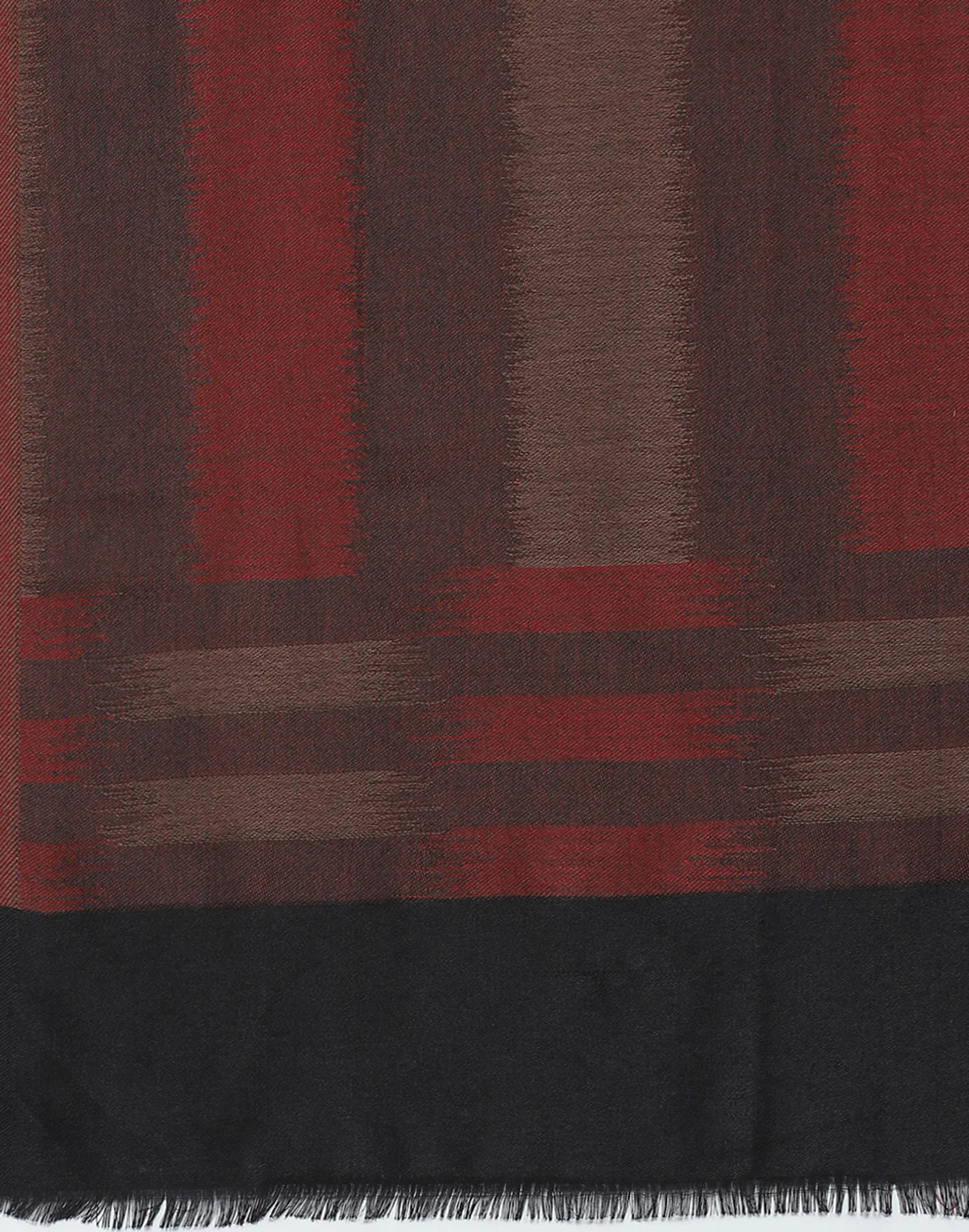 Women Brown Stripe Shawl - Image 7