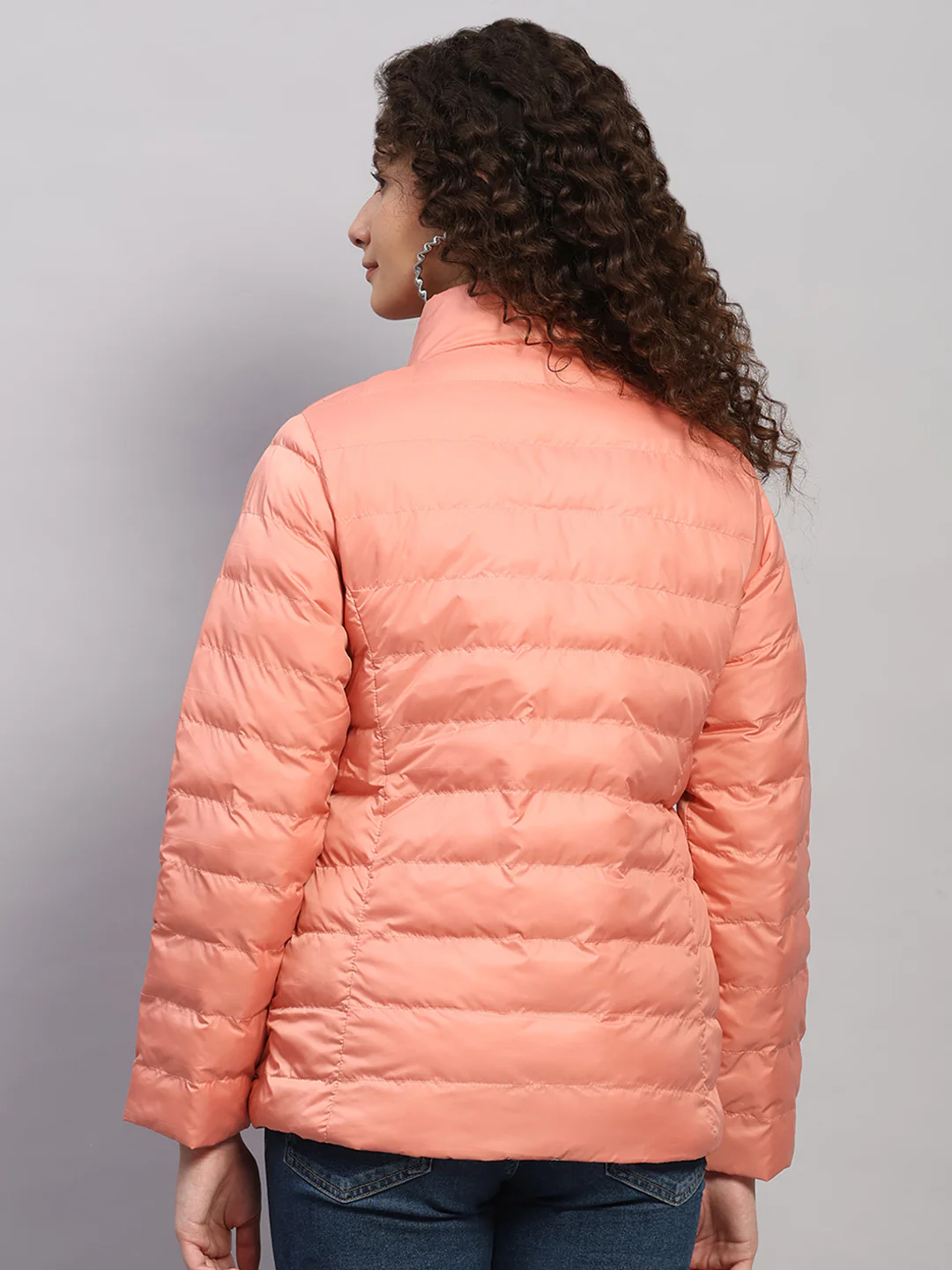 Rock.it Women Coral Solid Collar Full Sleeve Jacket - Image 5