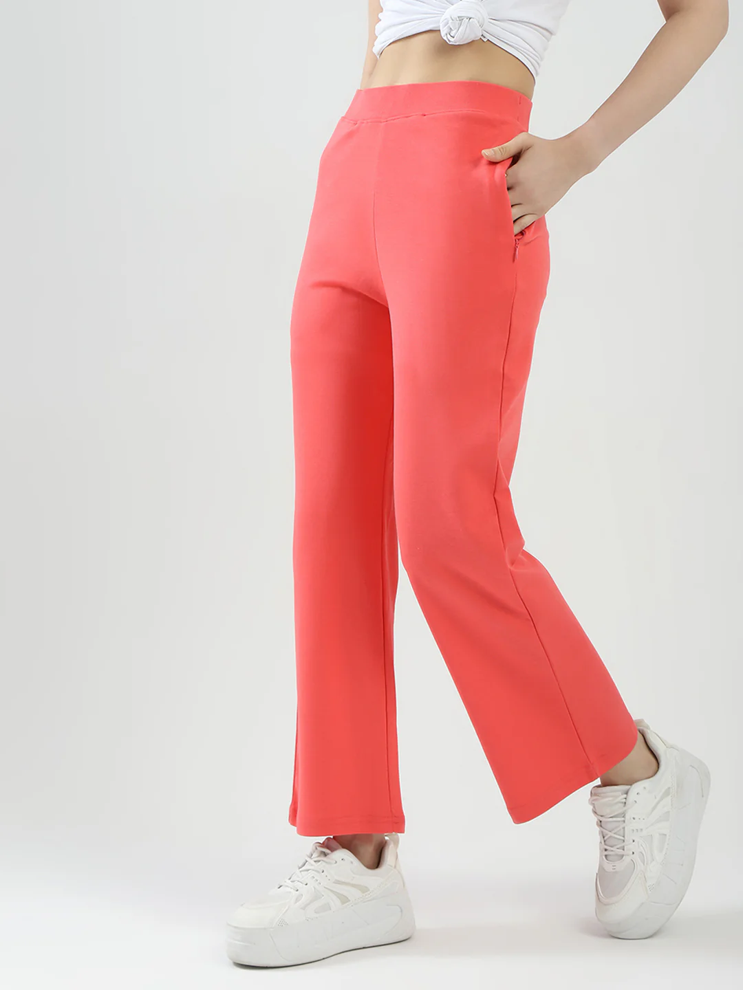 Rock.it Women Coral Solid Regular Fit Lower - Image 3