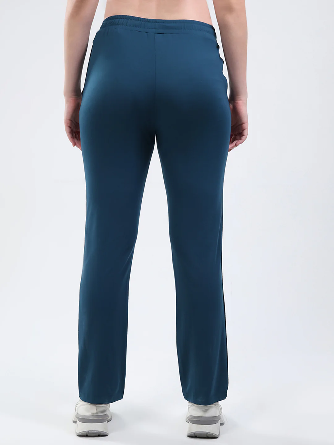 Women Dark Blue Solid Regular Fit Winter Lower - Image 5