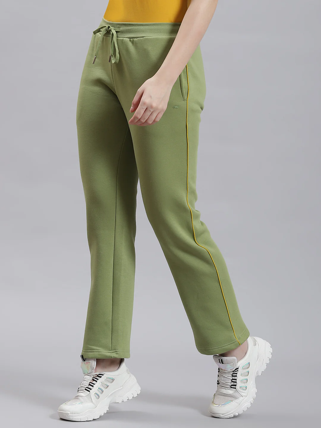 Women Green Plain Winter Lower - Image 4