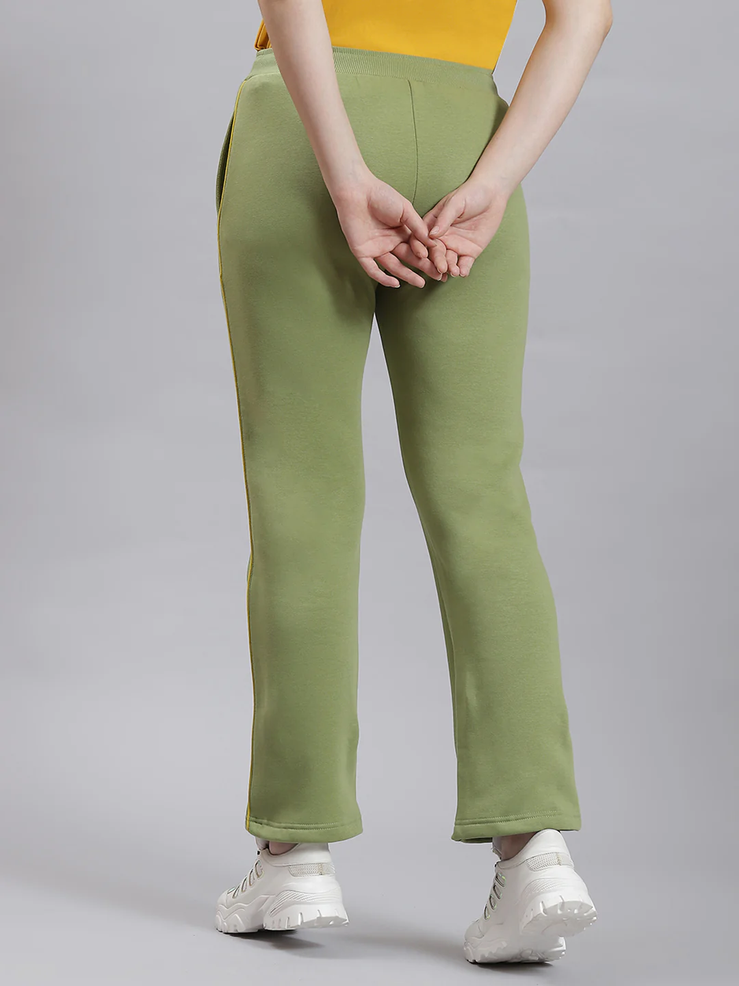 Women Green Plain Winter Lower - Image 5