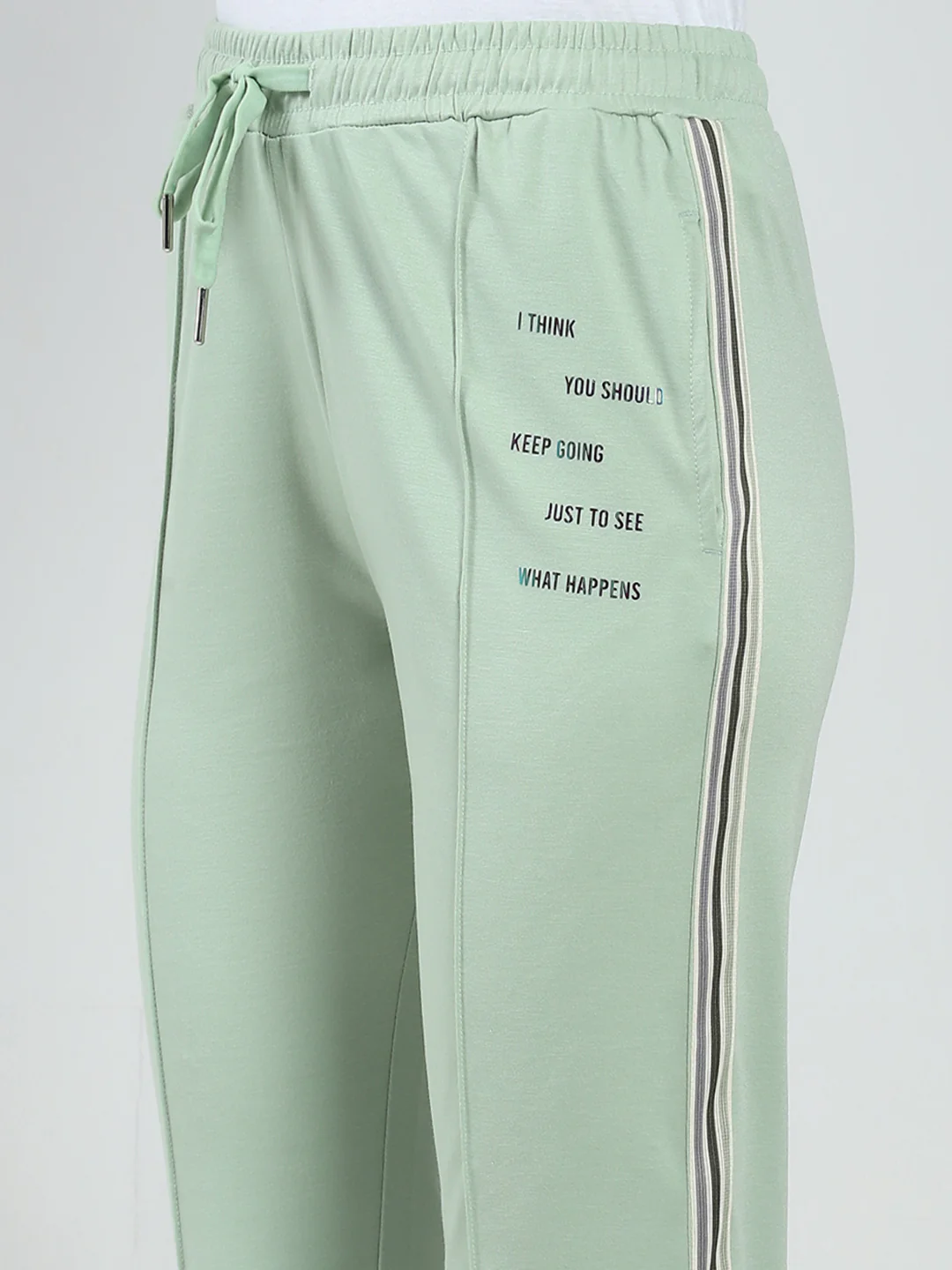 Women Green Printed Regular Fit Lower - Image 6