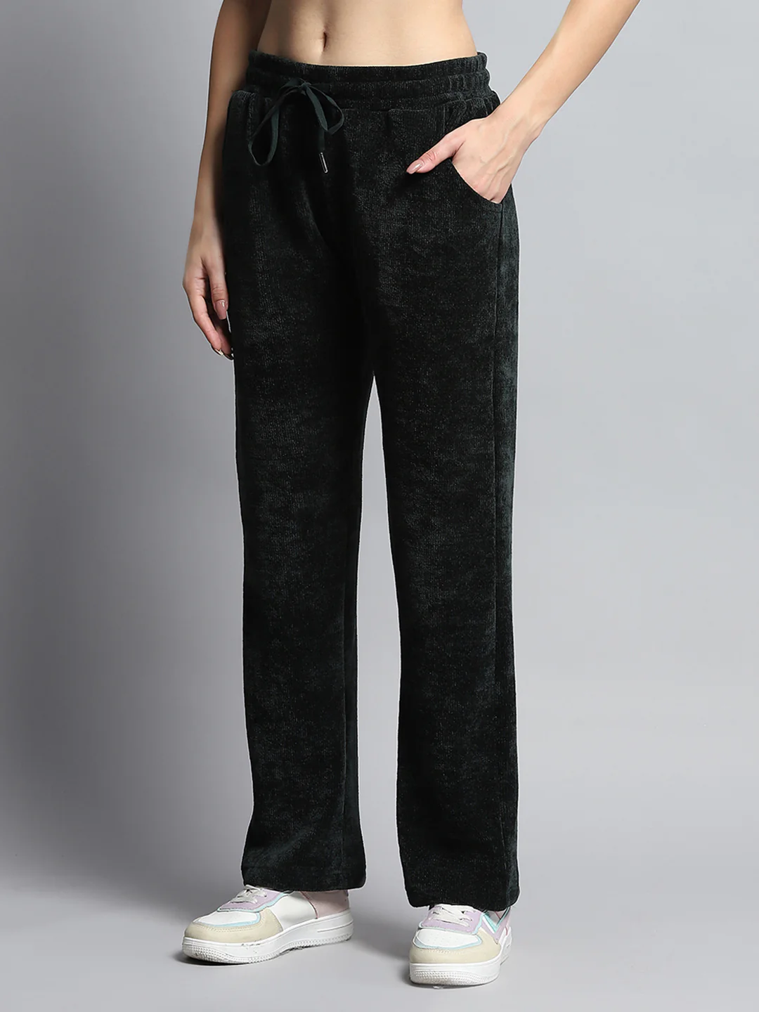 Women Green Printed Round Neck Full Sleeve Cords Set - Image 8