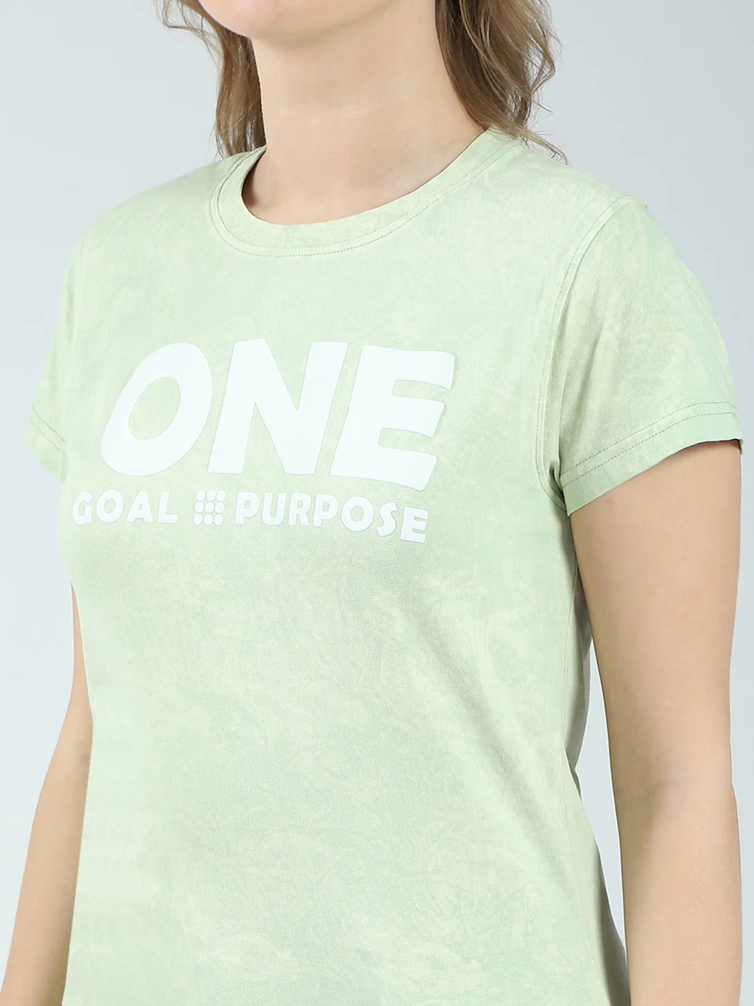 Rock.it Women Green Printed Round Neck Half Sleeve Top - Image 7