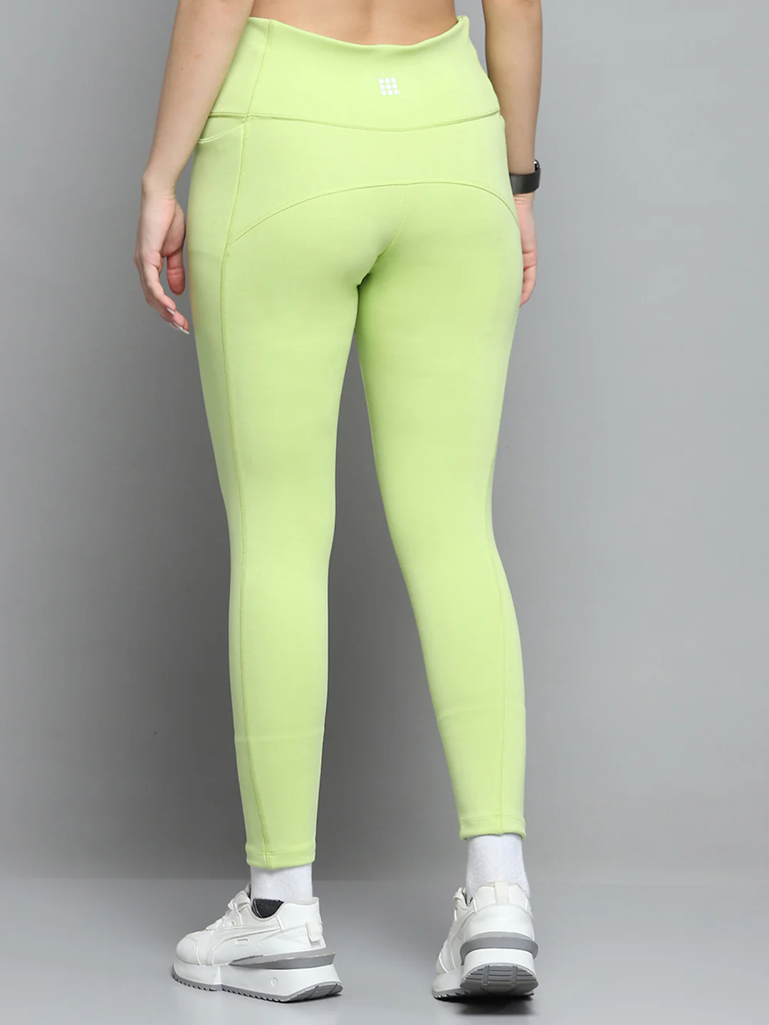 Rock.it Women Green Solid Regular Fit legging - Image 5