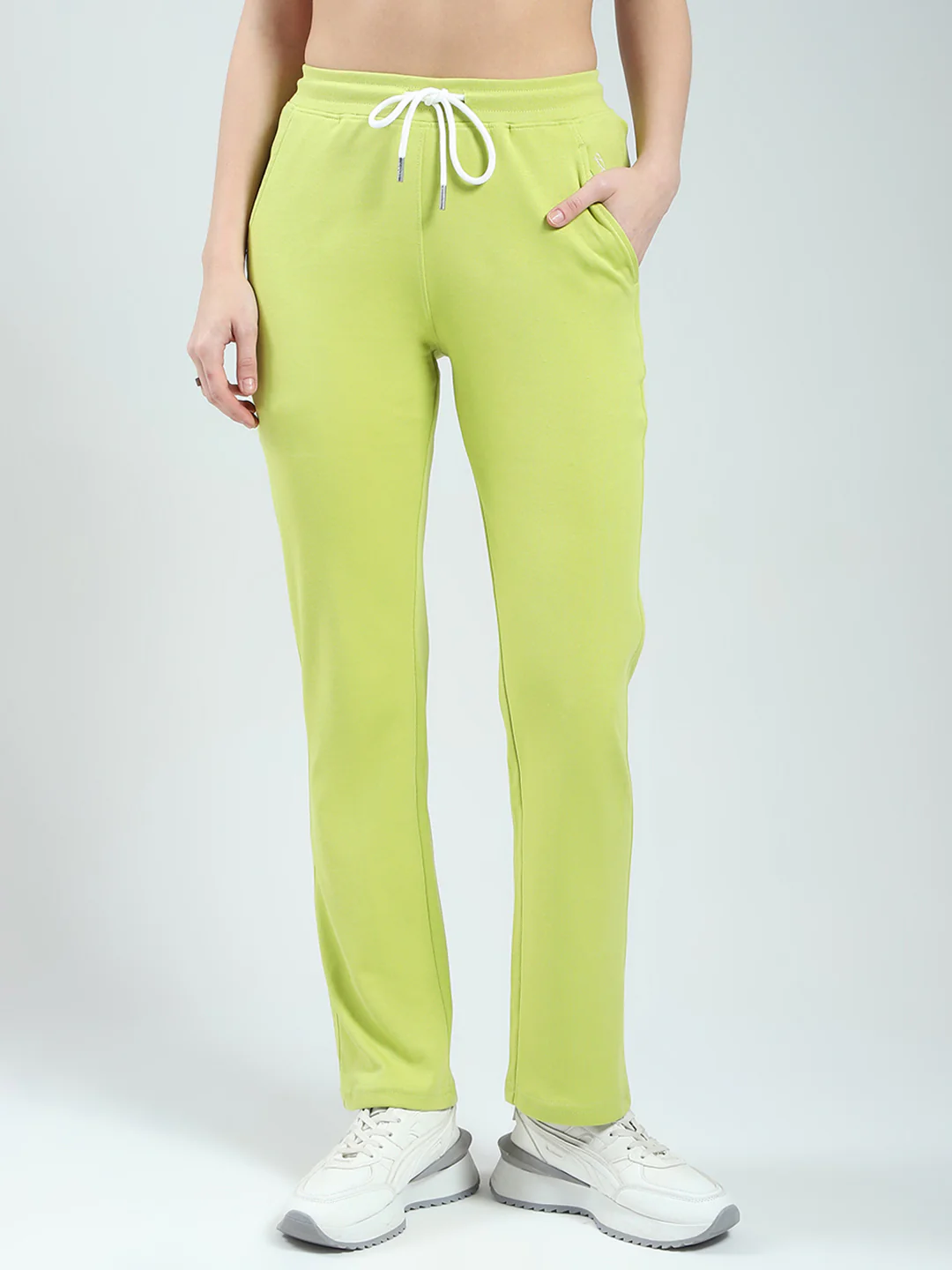 Rock.it Women Green Solid Regular Fit Lower