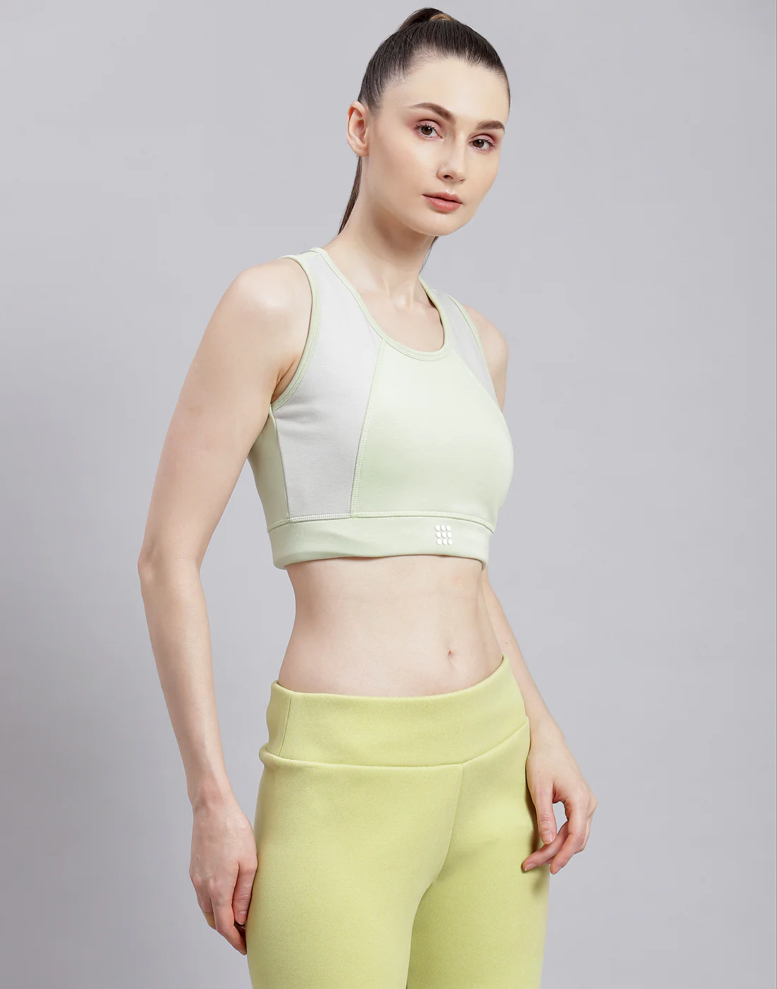 Rock.it Women Green Solid Sports Bra - Image 4