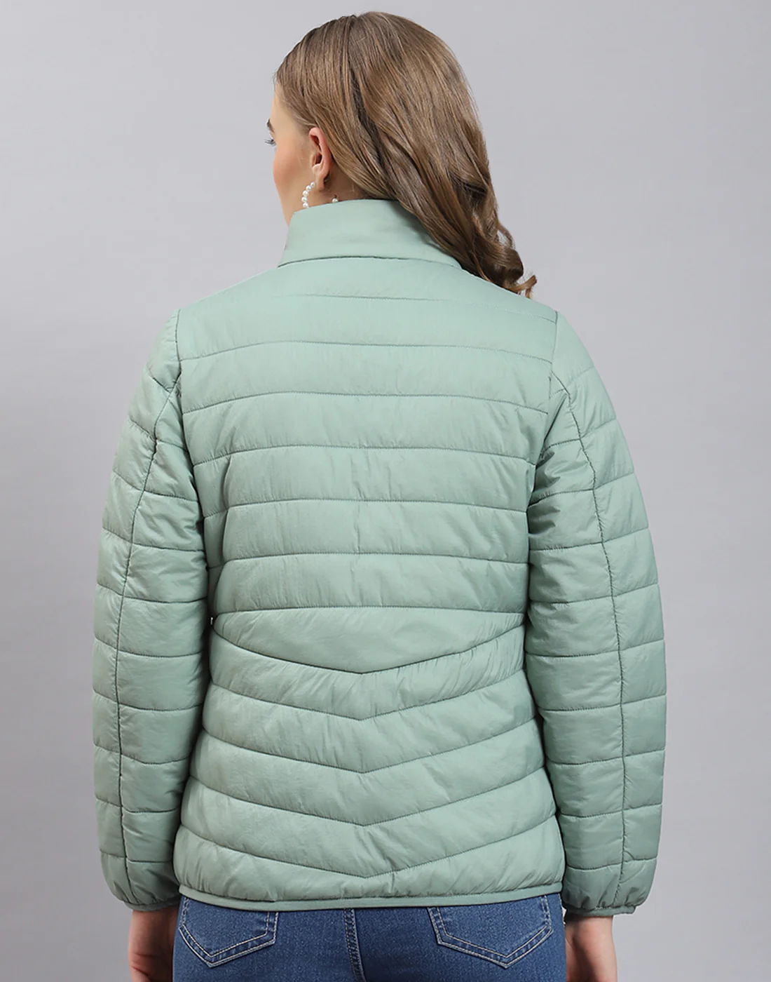 Pack it, style it, slay it, Women Green Packable Full Sleeve Jacket - Image 6
