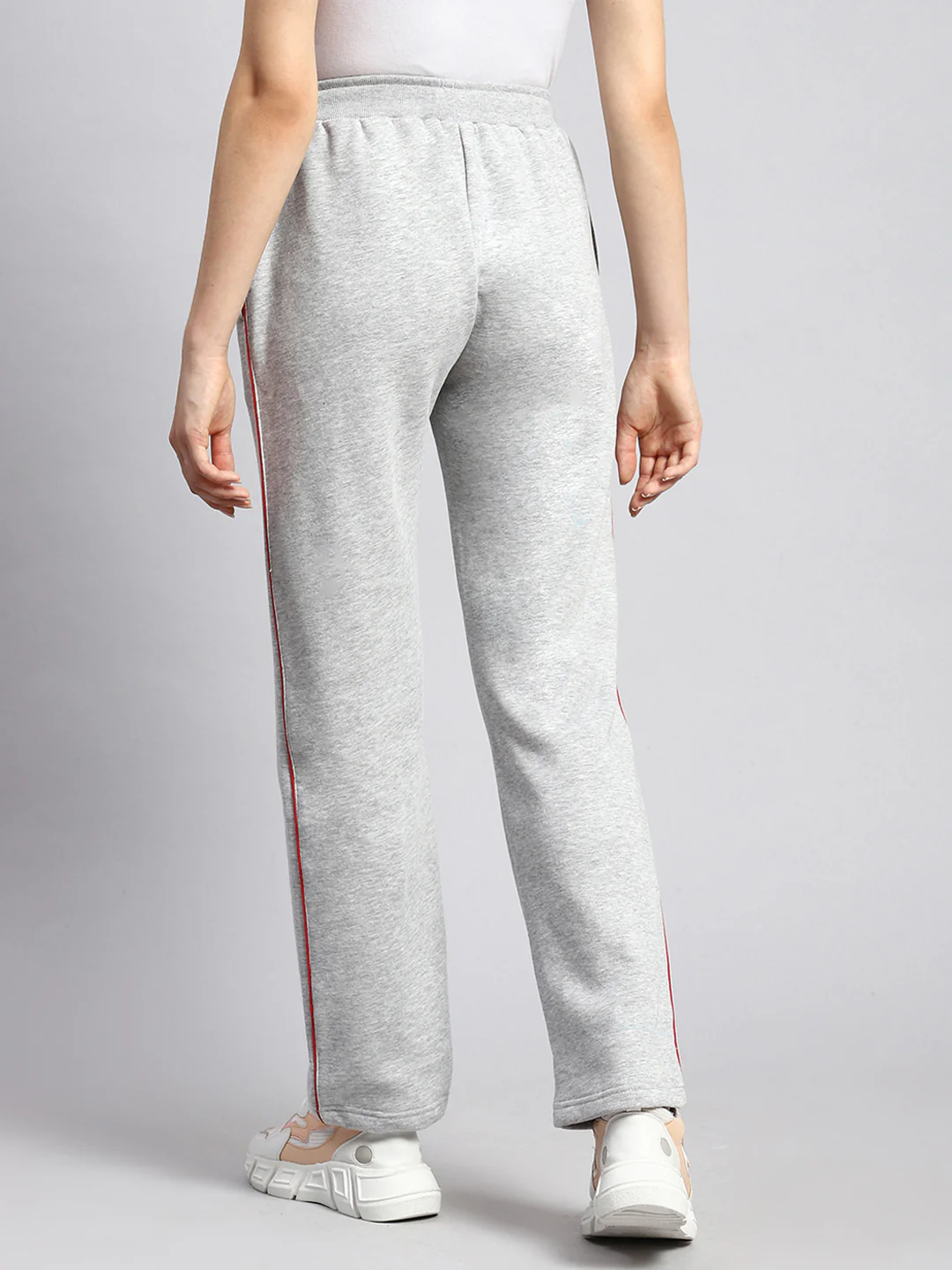 Women Grey Plain Winter Lower - Image 5