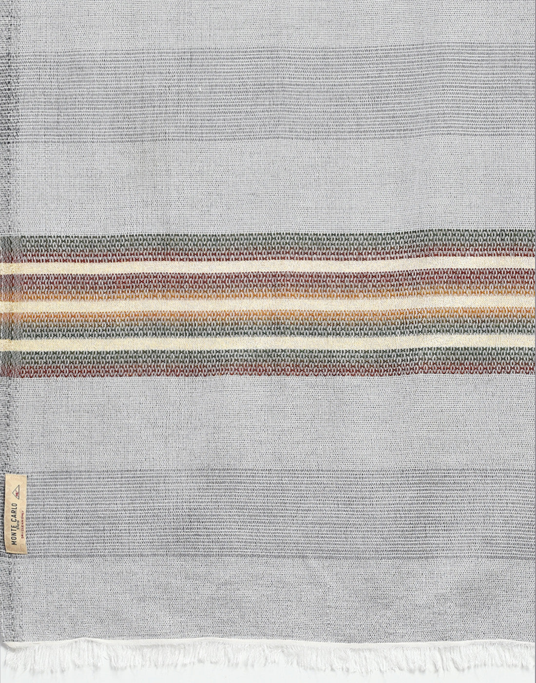 Women Grey Stripe Stole - Image 6