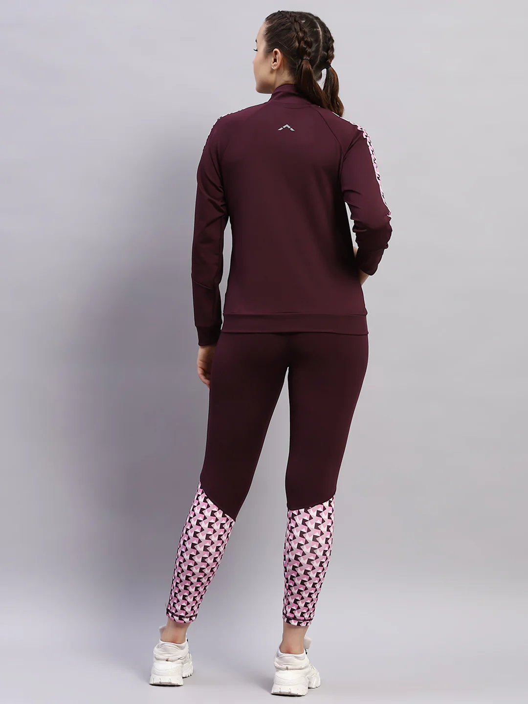 Rock.it Women Maroon Printed Band Collar Full Sleeve 3Pc Cords Set - Image 5
