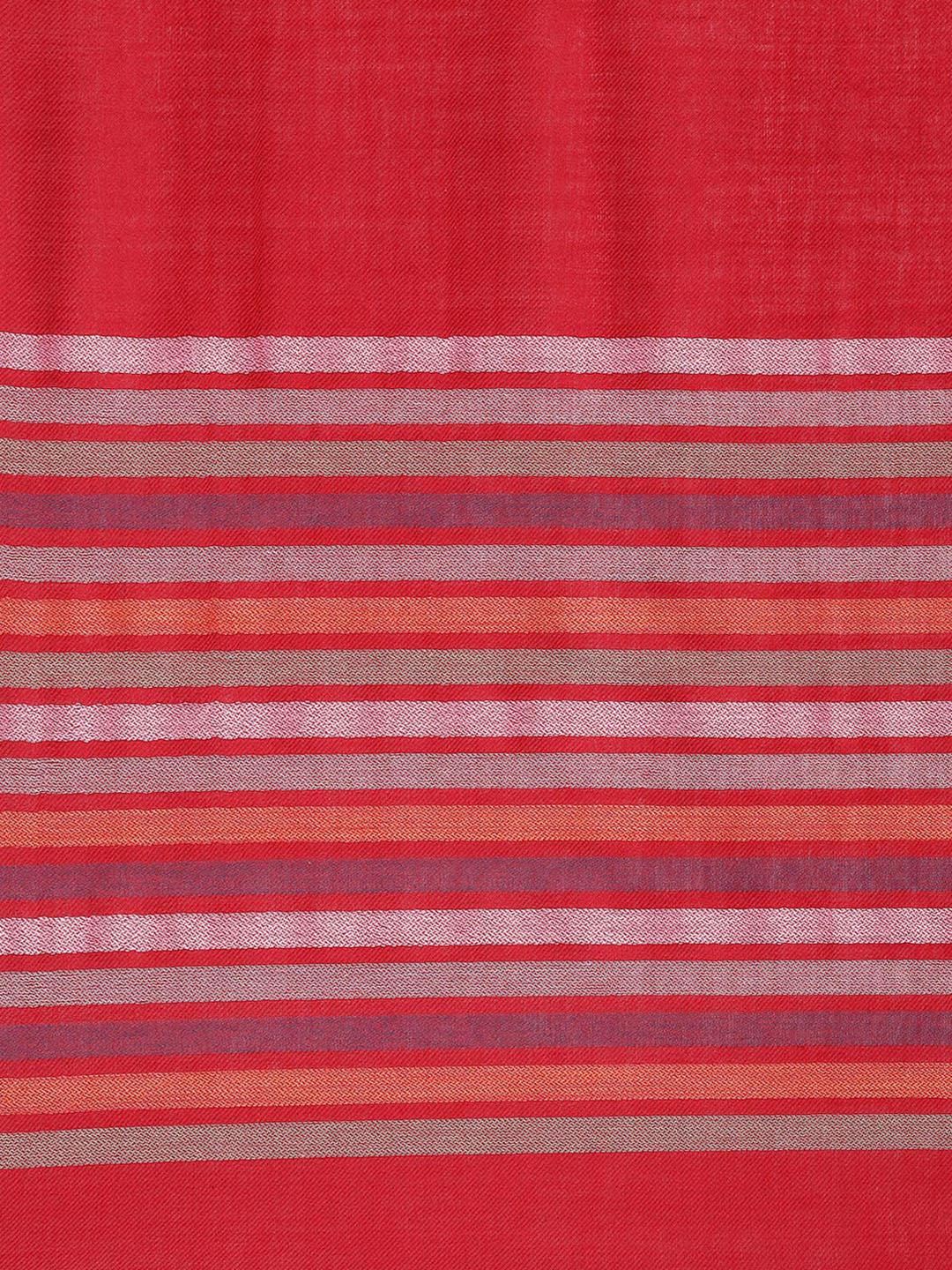 Women Maroon Self Design Shawl - Image 6