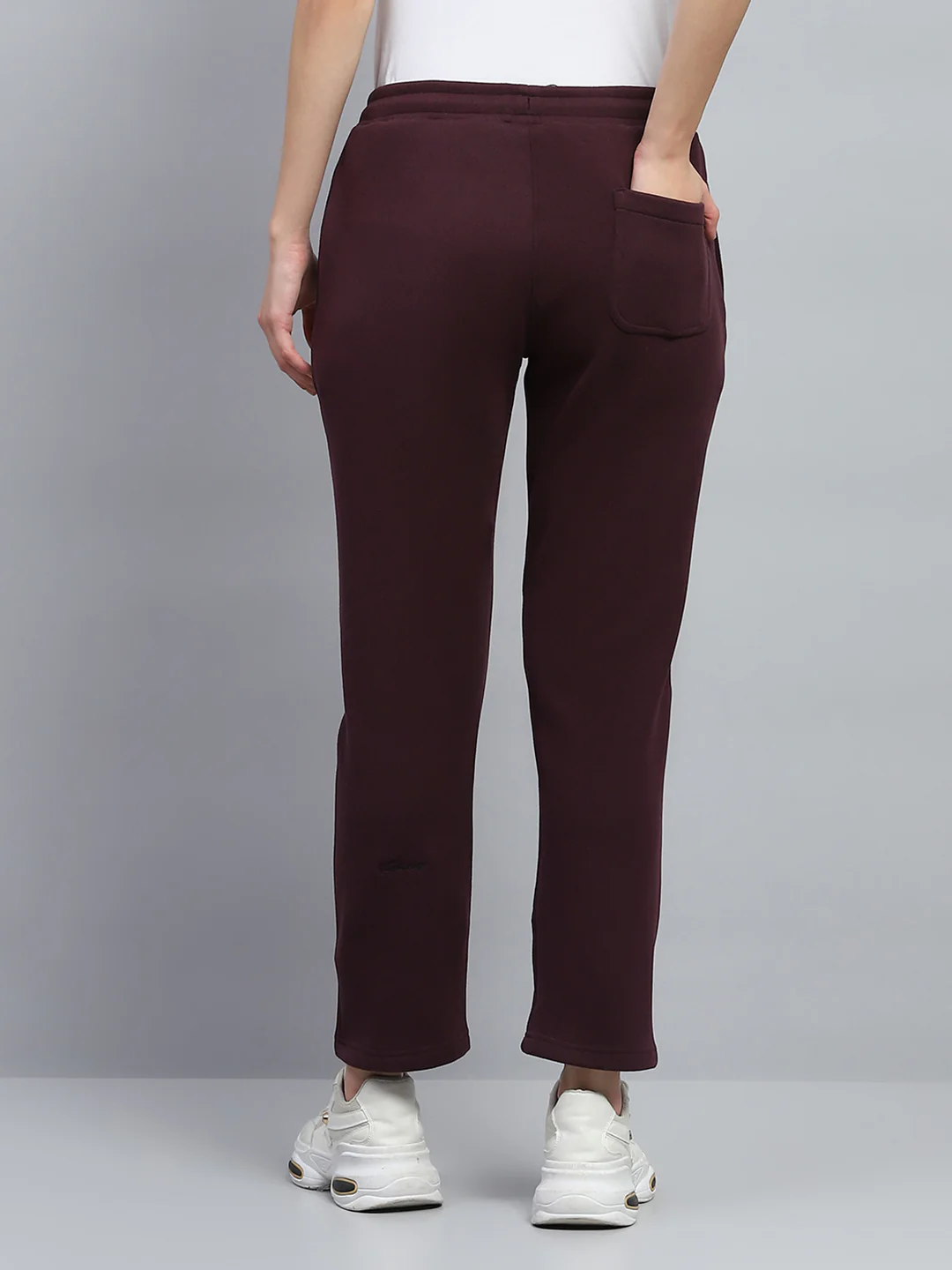 Rock.it Women Maroon Solid Regular Fit Lower - Image 5
