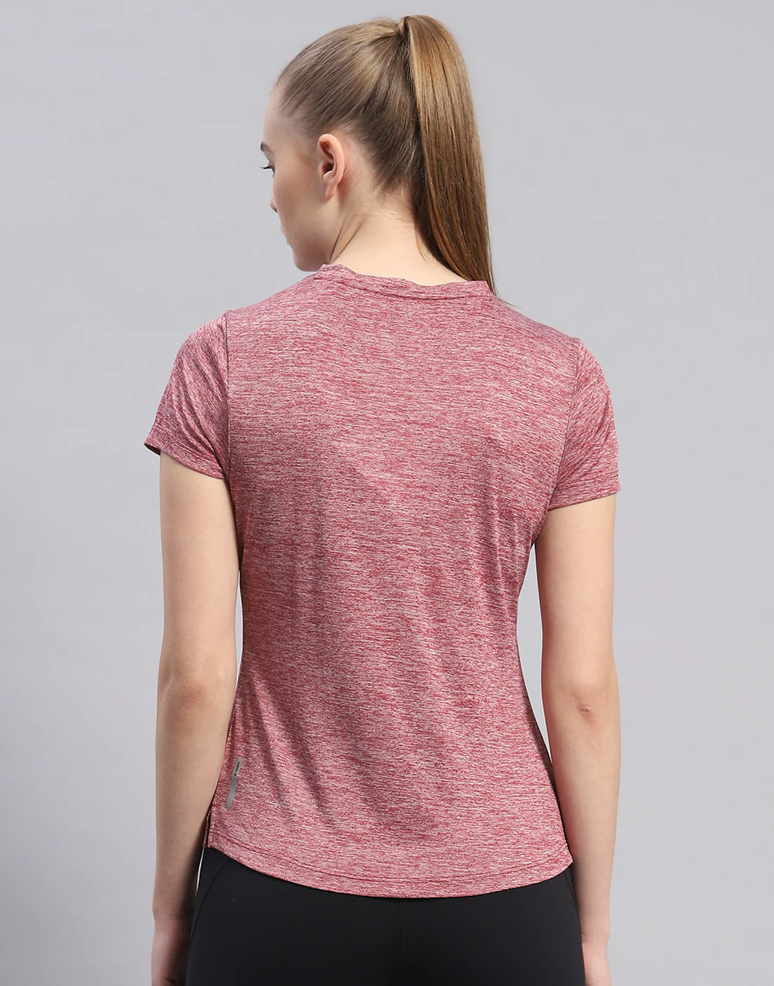 Rock.it Women Maroon Solid V Neck Half Sleeve Top - Image 5