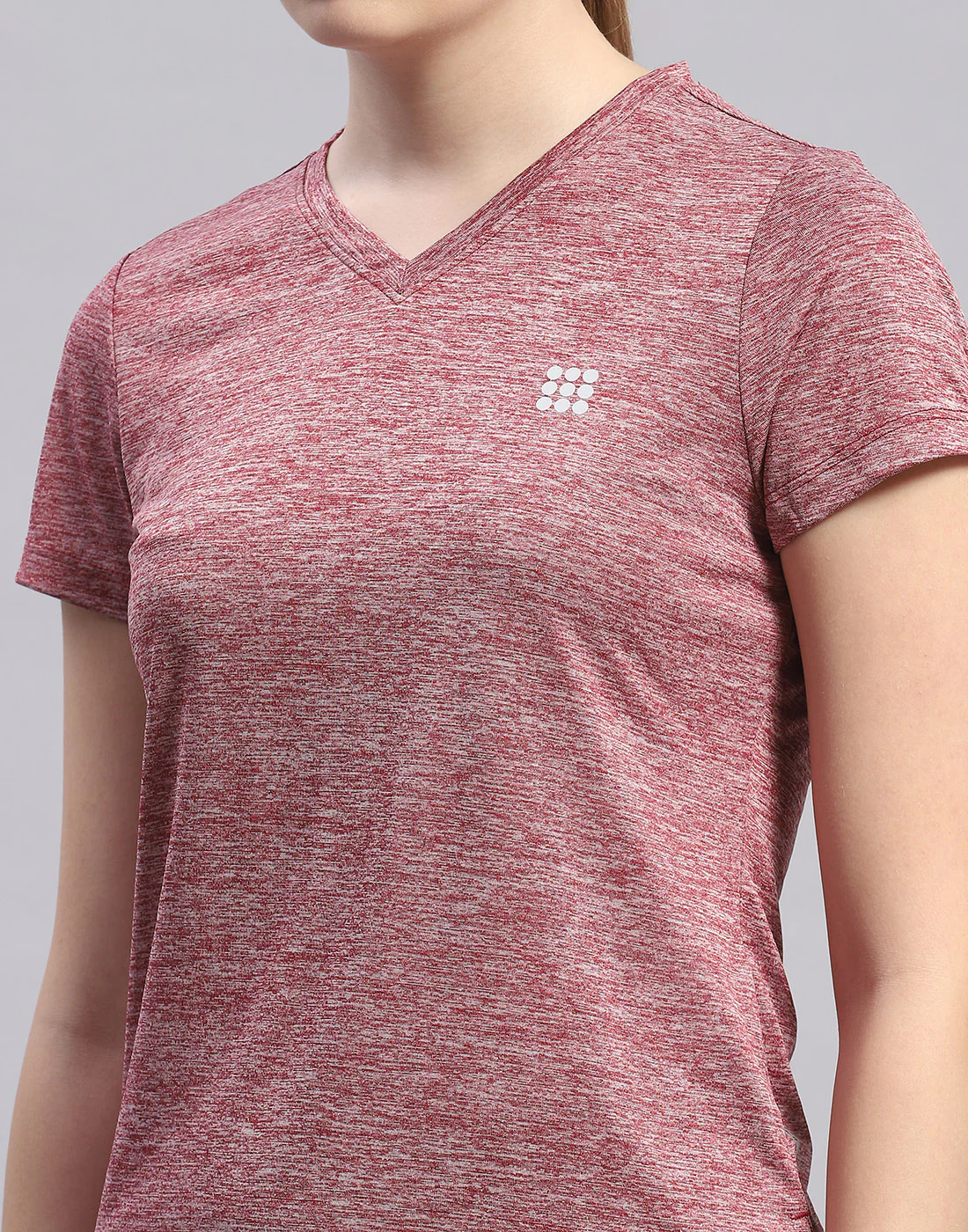 Rock.it Women Maroon Solid V Neck Half Sleeve Top - Image 7