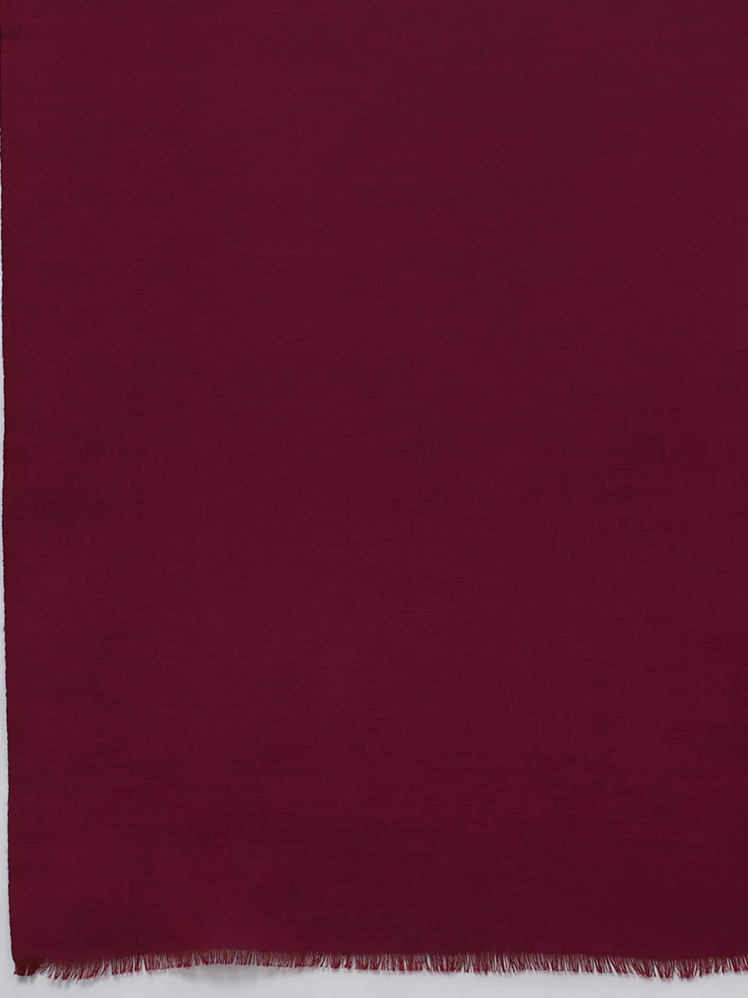 Women Maroon Solid Wool Blend Stole - Image 7