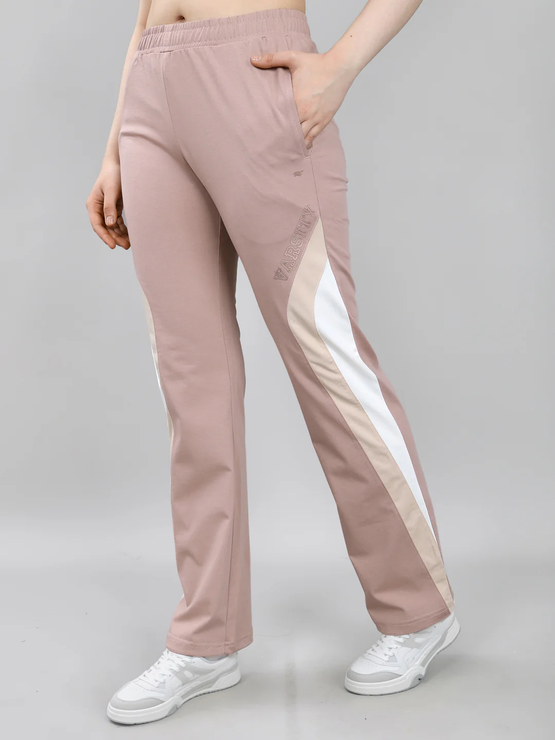 Women Mauve Solid Regular Fit Lower - Image 2