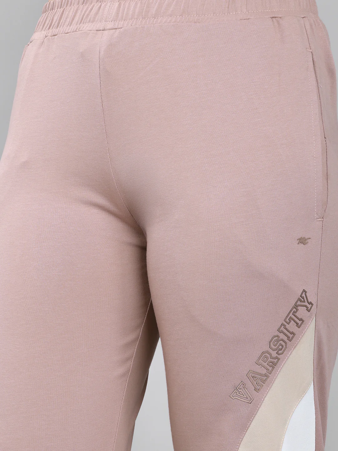 Women Mauve Solid Regular Fit Lower - Image 5