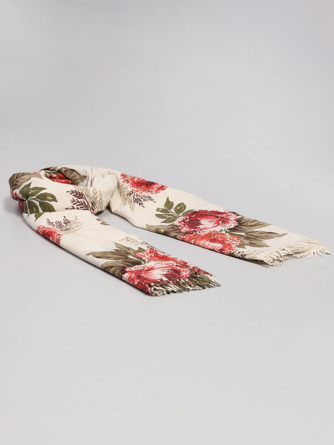 Women Multicolor Floral Print Shawl - Image 2